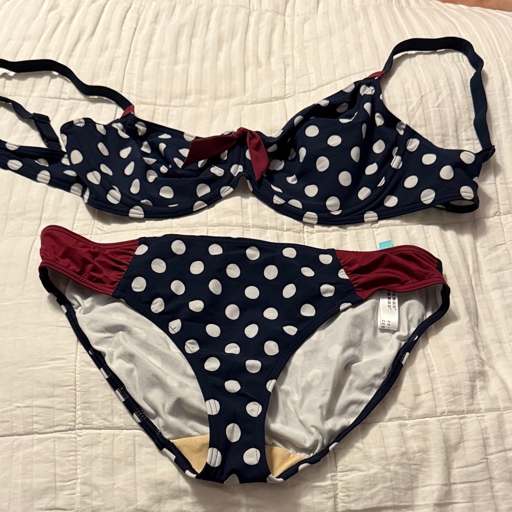 Prima Donna Swimwear with Red and Navy Accents